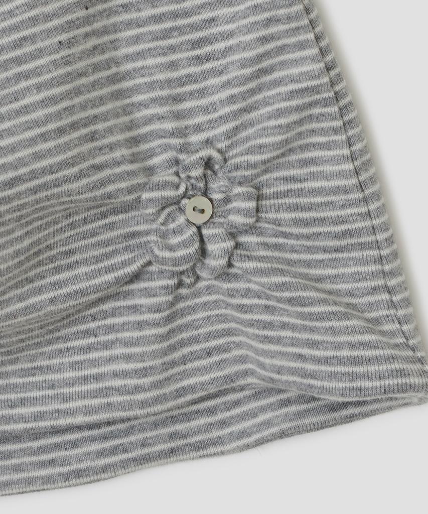 Taibseobiseu Flower Button Beanie [Gray]