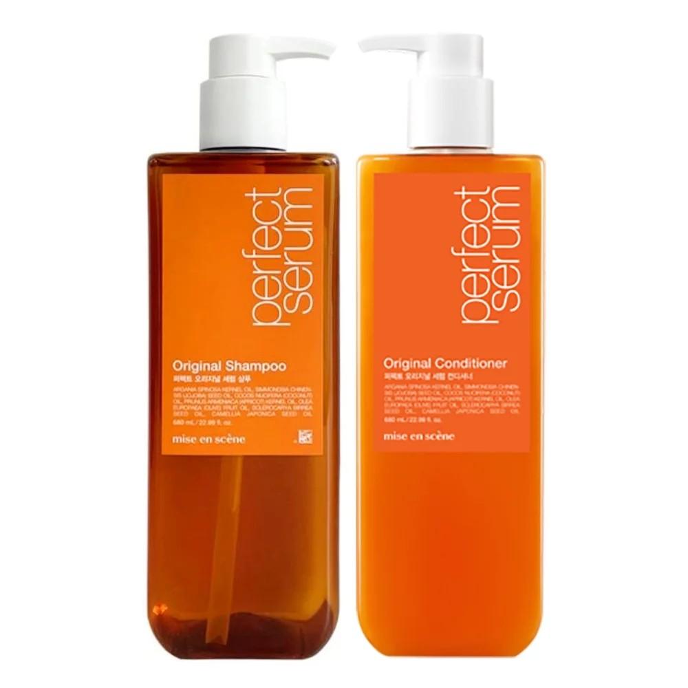 Mise En Scene Perfect Serum Original Shampoo + Condicionador 680ml X 2 Conjunto