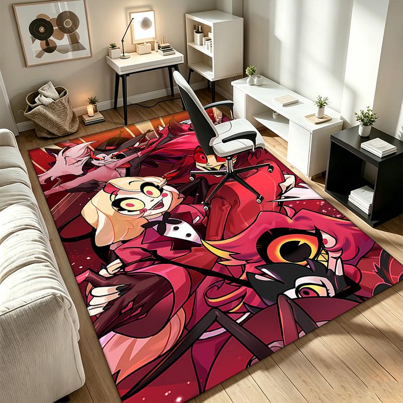 Hazbin hotel Ein Teppich geeignet für Bürostuhlbereiche Wohnzimmer und Computertische perfekt für Heimbüros und ein ideales Weihnachtsgeschenk
