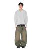 AAKAM Cable Knitted Zip-Up Hoodie (Gray)