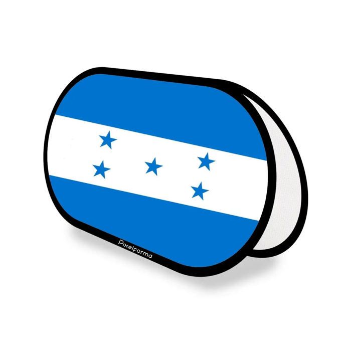 Drapeau Ovale - Support publicitaire - l'Honduras - 70 x 120 cm - Polyester - Impression recto/verso