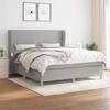 VidaXL Divan Bed with Mattress Light Grey 180x200cm Fabric - Model 3128381
