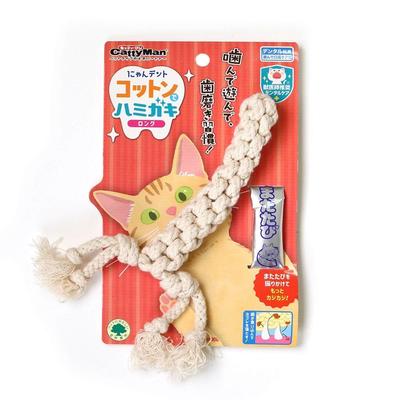 Catty Man Nyandent Dentifrice Coton, Long, Jouet pour Chat