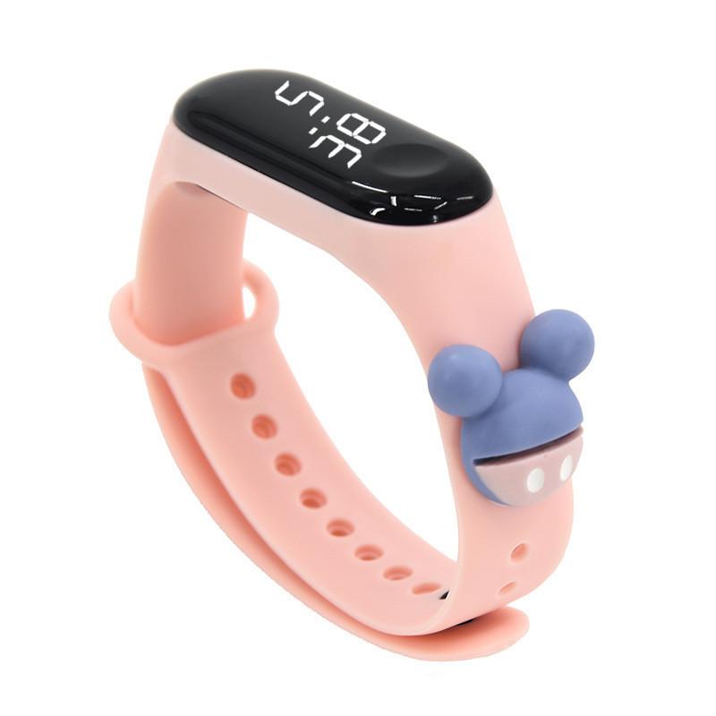 Mickey Mouse Digital Kids Watch With Waterproof Tpu Band For Children And Touch Control