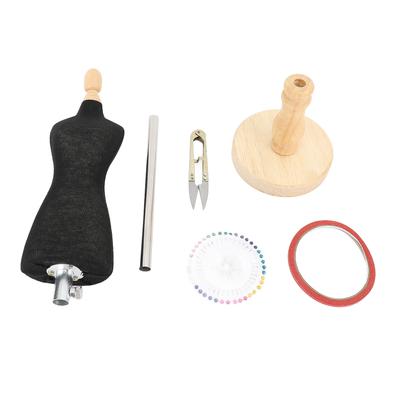 Female Dress Form Mini Desktop Sewing Mannequin Body with Stand for Cutting Clothing Jewelry