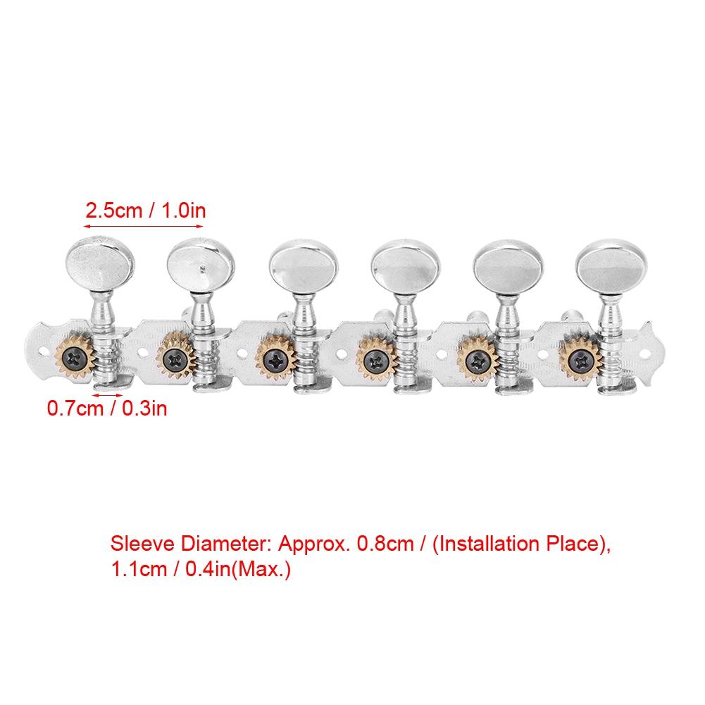 6+6 Guitar Tuning Keys Pegs Open Tuners Zinc Alloy Machine Heads for 12 String Guitar