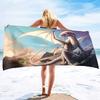 Bath Towel with Dragon Printed,Oversized Beach Towel Absorbent Soft Microfiber Pool Swimming Towels for Adults Teens Large Size