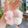2pcs/set Magnetic Plush Animal Key Buckle Panda Cartoon Couple Pendants Fruit Bag Charm  Friends
