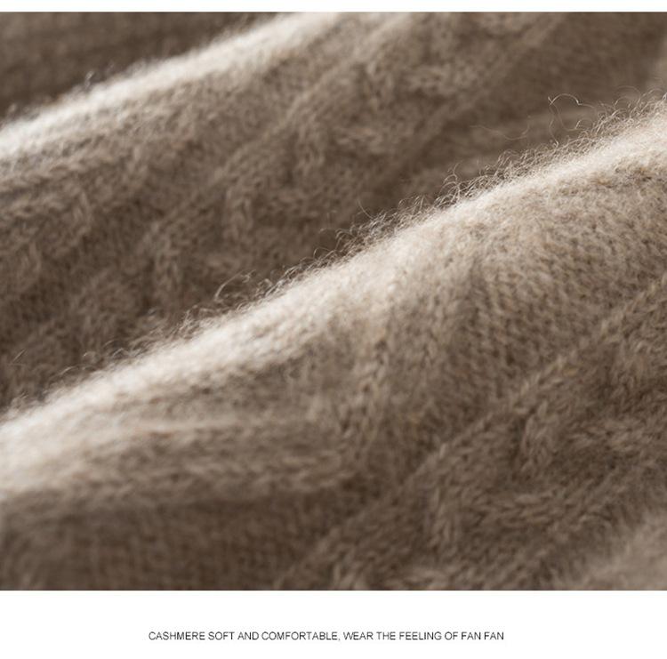 Pánský kašmírový bezrukávový pulovr s výstřihem do V: Podzimní/Zimní Hrubý Svetr Plus Size