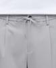 Musinsa Standard Lightweight Wide Drawstring Banded Crop Slacks [Light Gray]