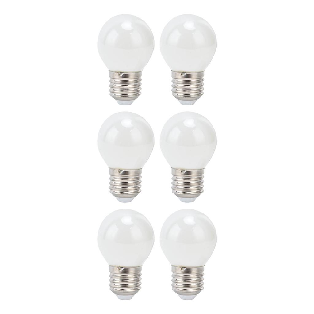 6Pcs Antique LED Light Bulb 4W Vintage G45 E27 Filament Bulb for Chandeliers White Light 360LM 220V