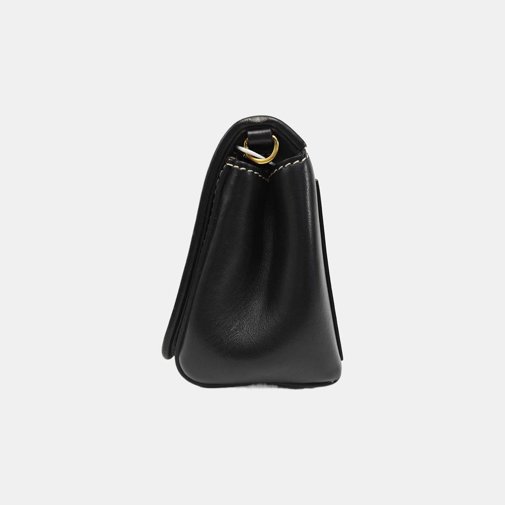 [Gebraucht] Horseferry Schwarze Leder Kleine Umhängetasche - Sehr Gut #R0OHDV