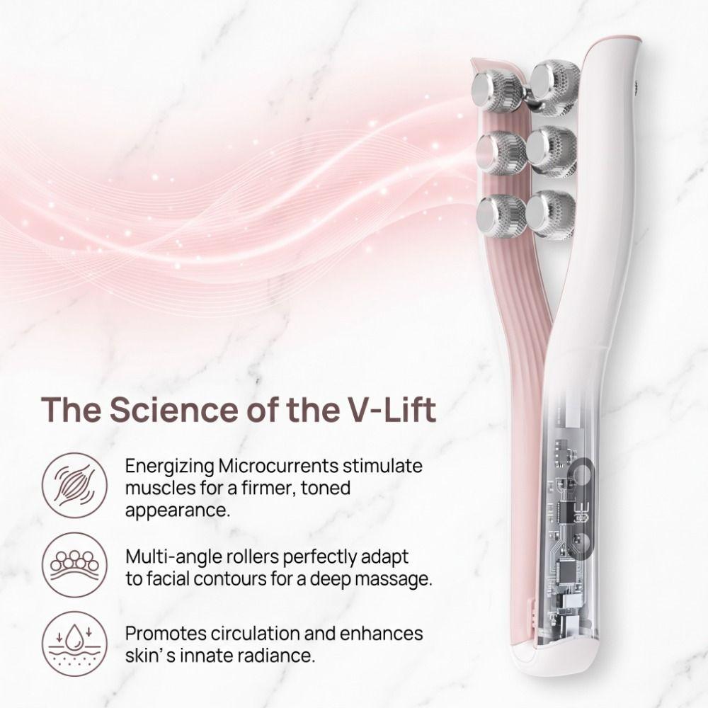 V-Shape Sculpting Face Roller EMS V-Shape Massager Skin Tightening Face Massager Home Beauty