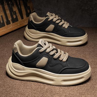 Men's Shoes New Autumn and Winter Shoes Men's High-end Sense White Shoes Sports Board Shoes Platform Men