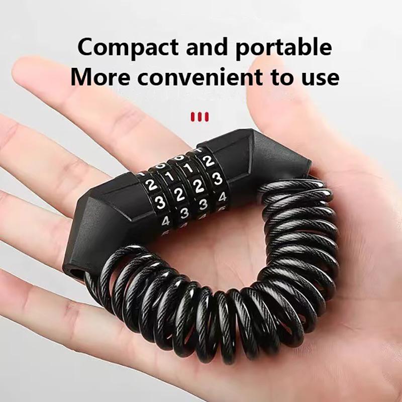1Pcs Universal Motorcycle Bicycle Password Lock Portable Helmet Lock Anti-Theft Mtb Road Bike Bicycle Locks