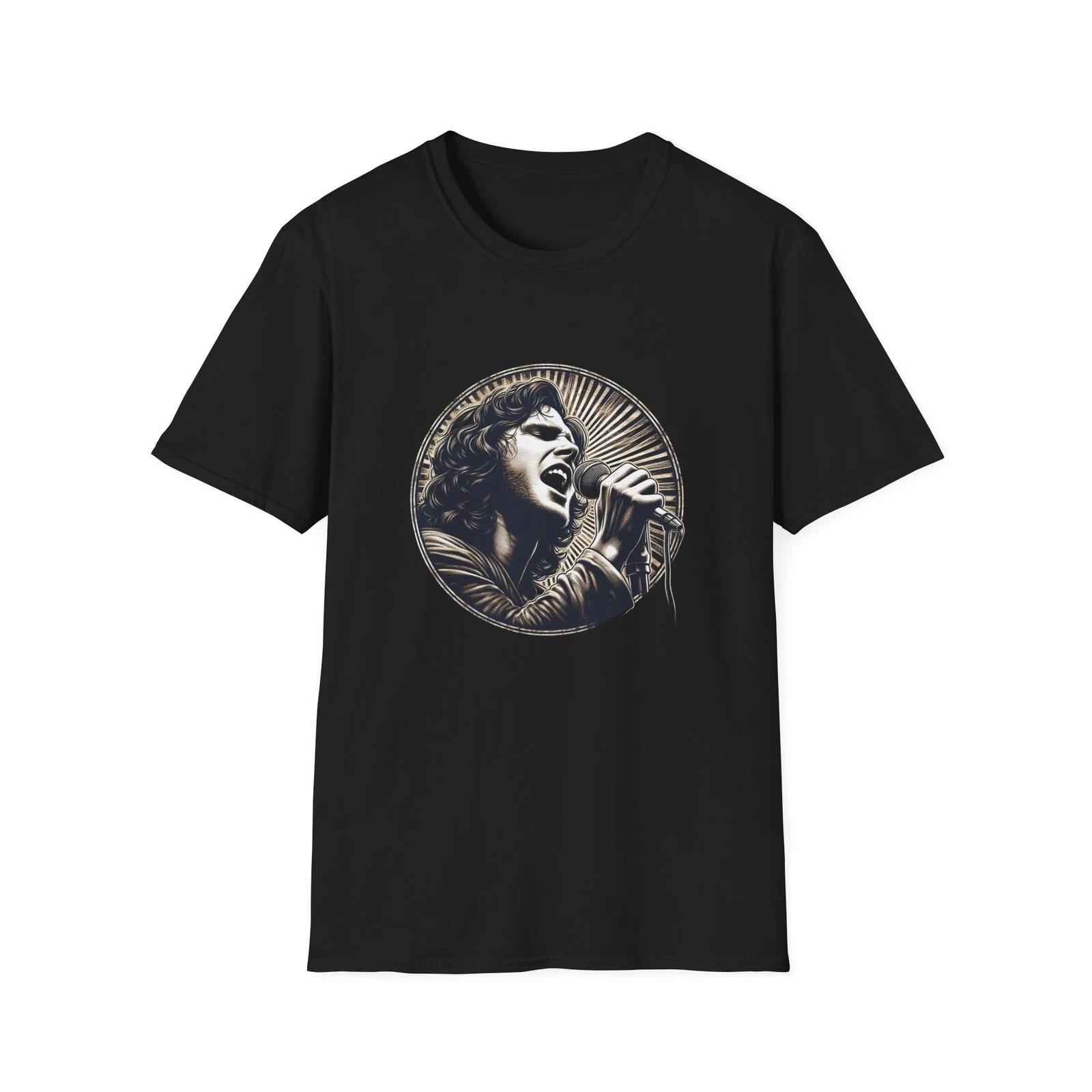 Jim Morrison T-Shirt - Iconic Rock Legend Graphic Tee L