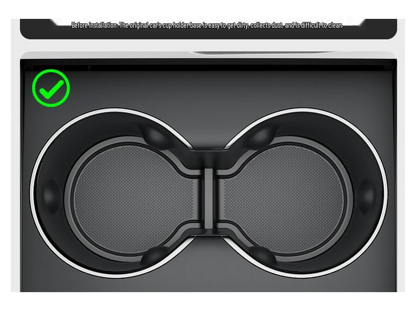 Silicone Center Console Cup Holder Coaster for Tesla Model 3/Y (Updated Version)