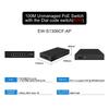 EWIND POE Switch 6 Ports 10/100Mbps AI Smart Ethernet Switch with 2 Uplink RJ45 Ports AI Smart Switch for IP Camera/Wireless AP