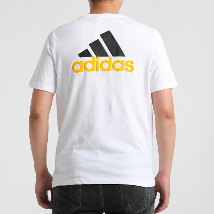 Adidas Round Neck Short Sleeve T-Shirt Men Tops White GL2218