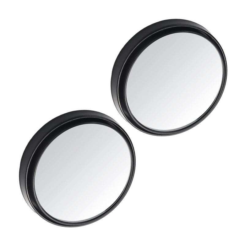For Parking Assistance Wide Angle Round Mirrors Rotating Car Mirror Large Field Of View 360-degree Rotating Silver Side