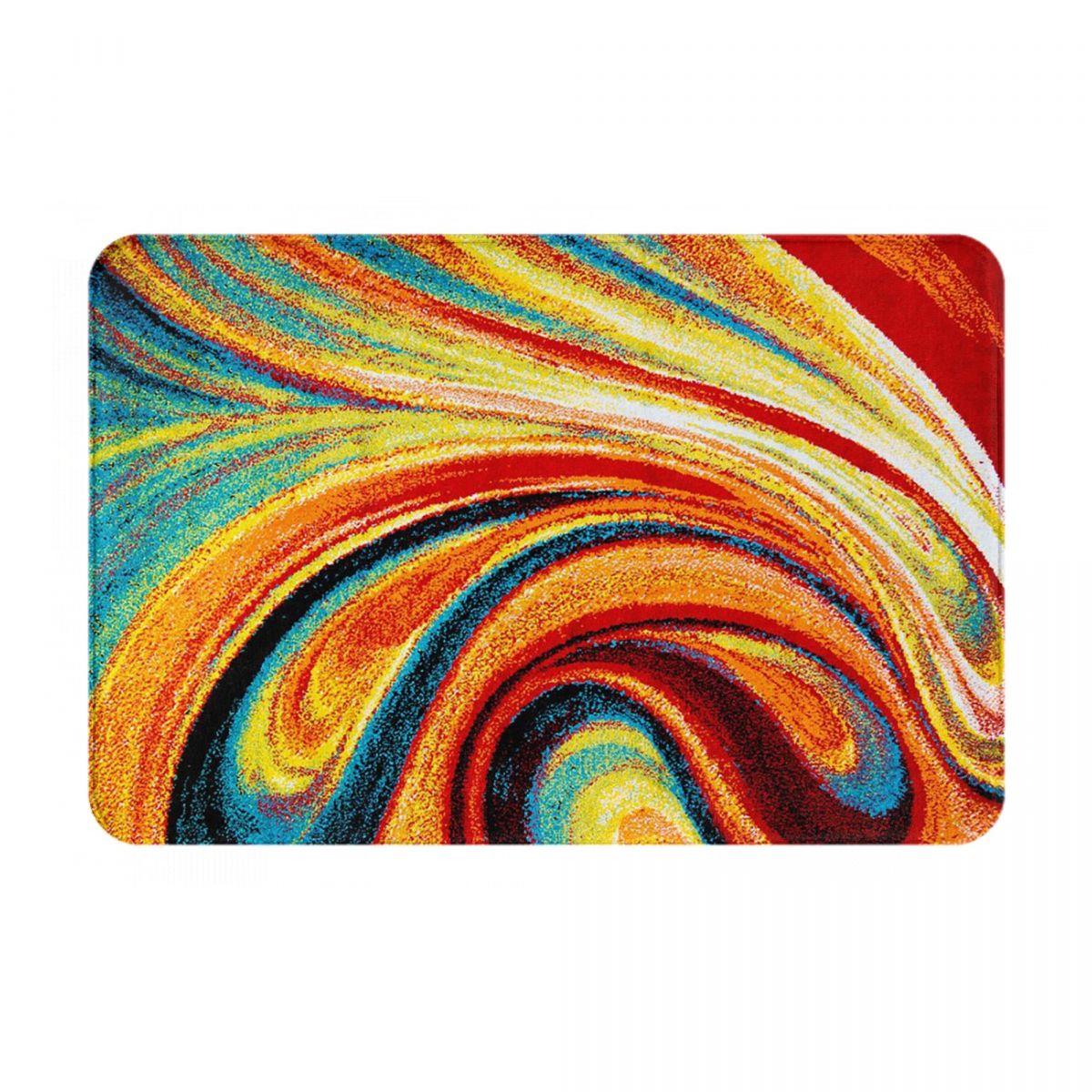 Hypnotische Optische Illusie Hypnotische Psychedelische Spiraal Antislip Deurmat Vloermat Tapijt Vloerkleed voor Keuken Entree Voetmat Matten 60x40 cm