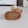 Yogodlns Cute Fur Hand-sewn PU Leather Bag Pendants Fashion Women Couple Gift Handbag Backpack Accessories