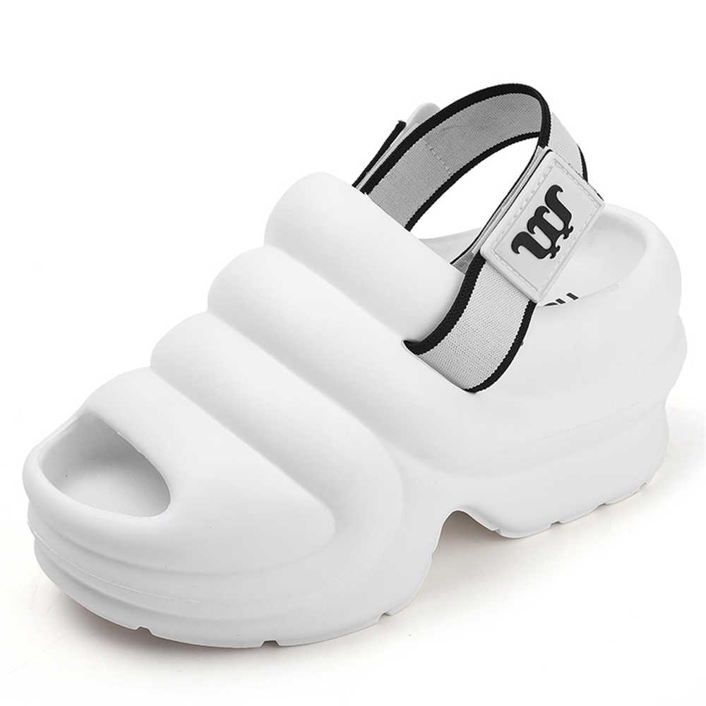 Fashion Plateforme Large Size Women Aqua Shoes Slippers Black Women's Sandals Flip Flops Sneakers Sports Industrial Sewing Shuse