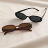 2PCS Women Small Oval Sunglasses Vintage Women's Brand Designer Sun Glasses Fashion UV Protection Shades