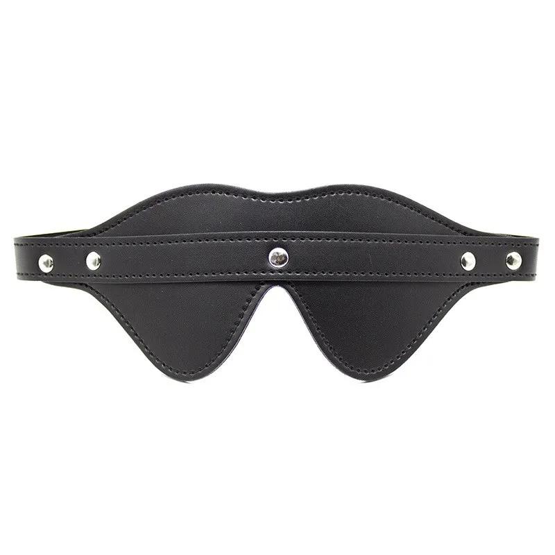 New Leather Cosplay Blindfold Sexy Fashion Adult Eye Patch Black Rose Pink Party Costume Props