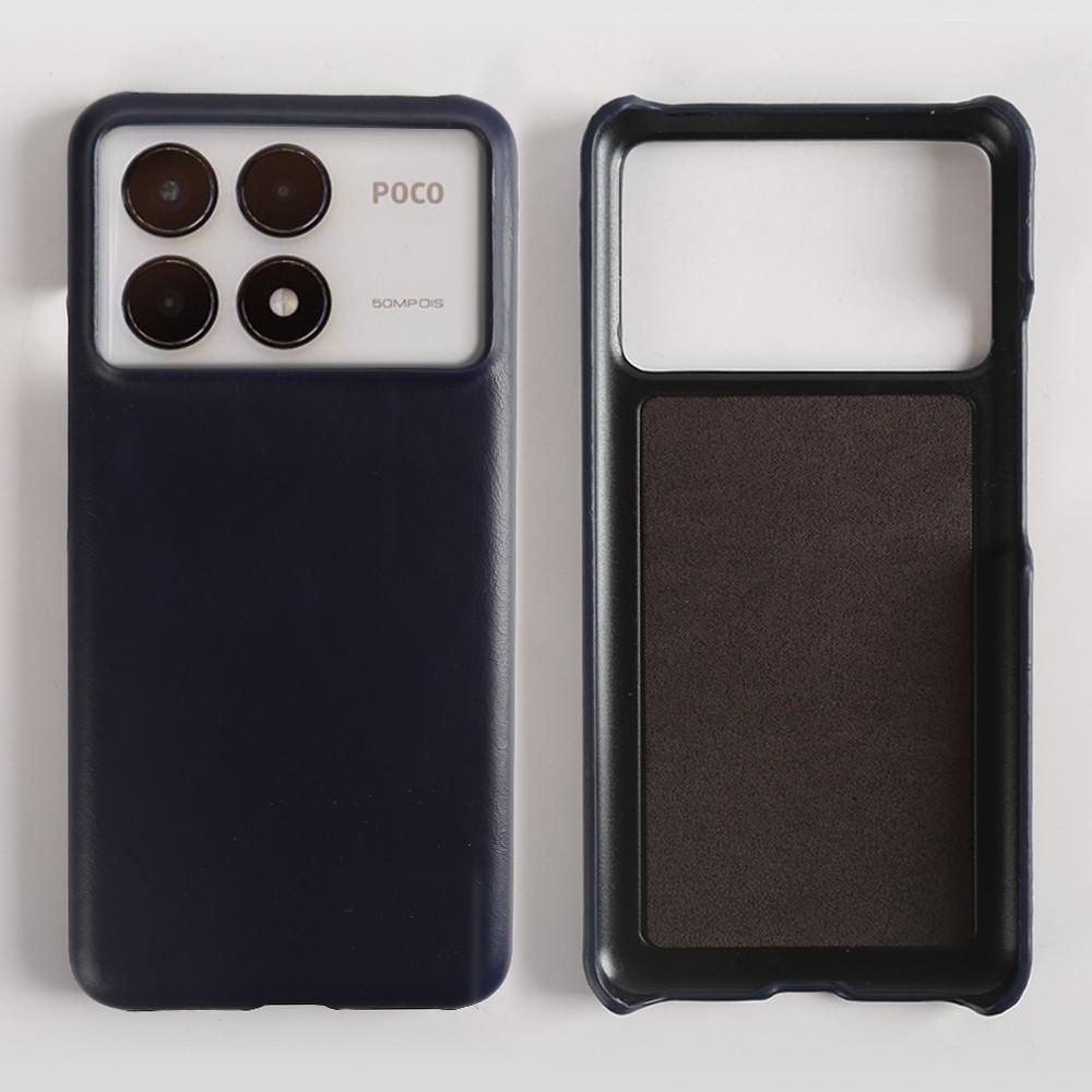 Business Oil Wax Genuine Leather Case For Poco F8 Ultra F5Pro POCO X6Pro M5 M6Pro X4 X5 F2Pro Cover Back Coque Shockproof Fundas