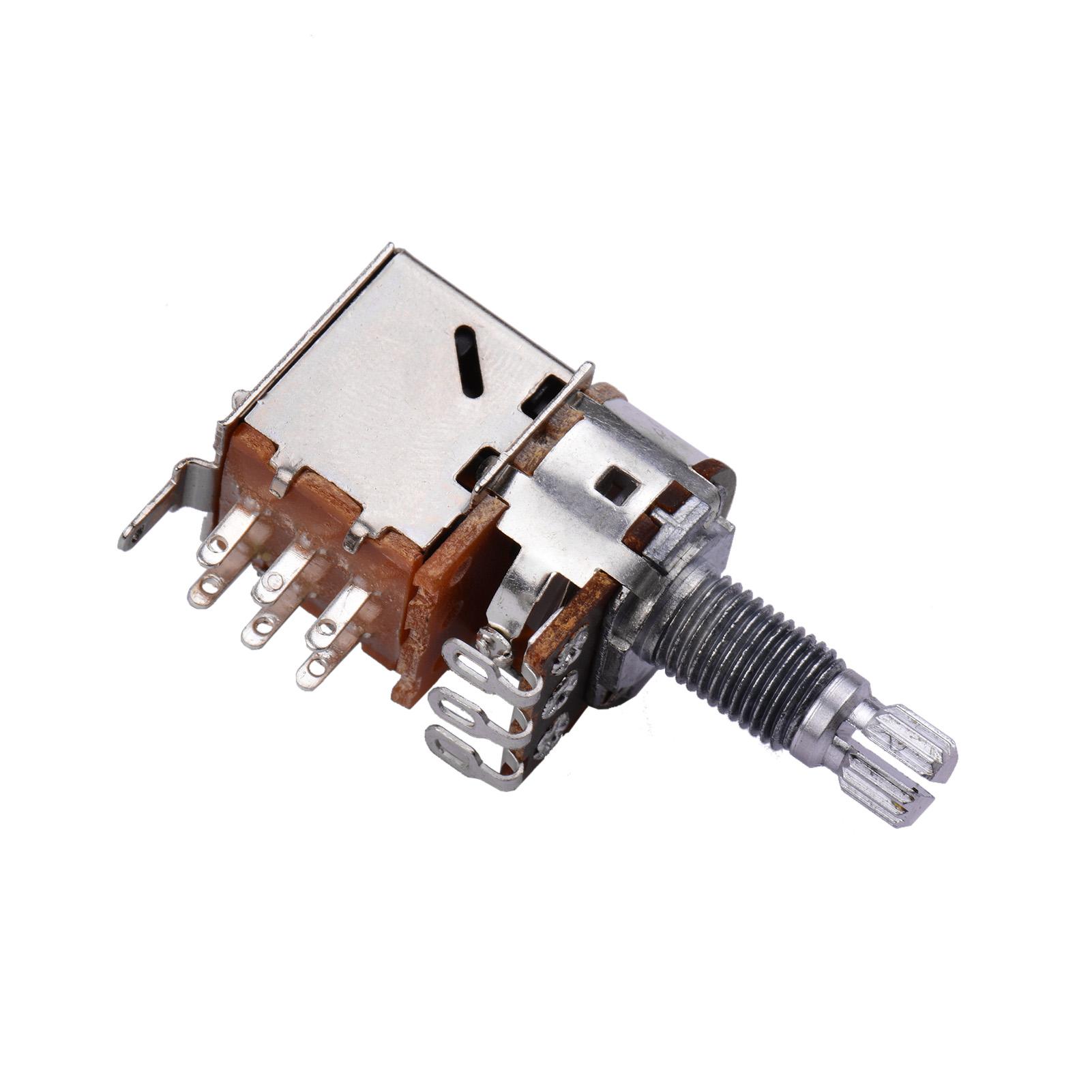 

Электрогитара Бас Потенциометр Пуш-пул Громкость Тон Переключатель Потенциометры 2шт золотой