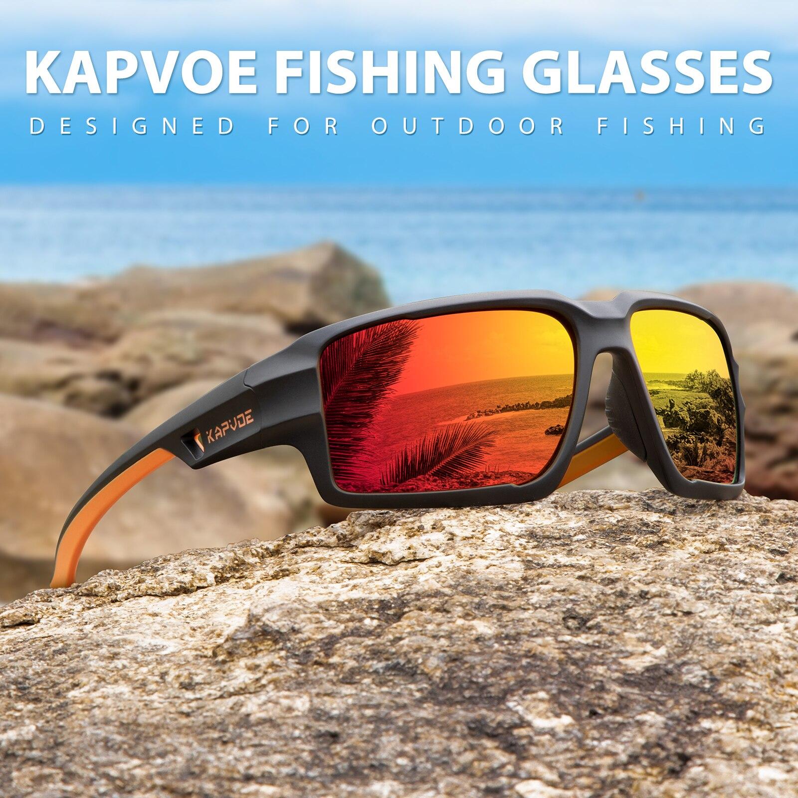 Attractive Glasses Men's Kapvoe High Quality Polarized Fishing Sports Sunglasses For Wo Ultra Lightweight Cycling Driving Golf Glasses Uv400