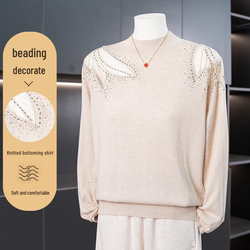 

Women s Autumn/Winter Semi-High Neck Knitted Base Layer 2XL