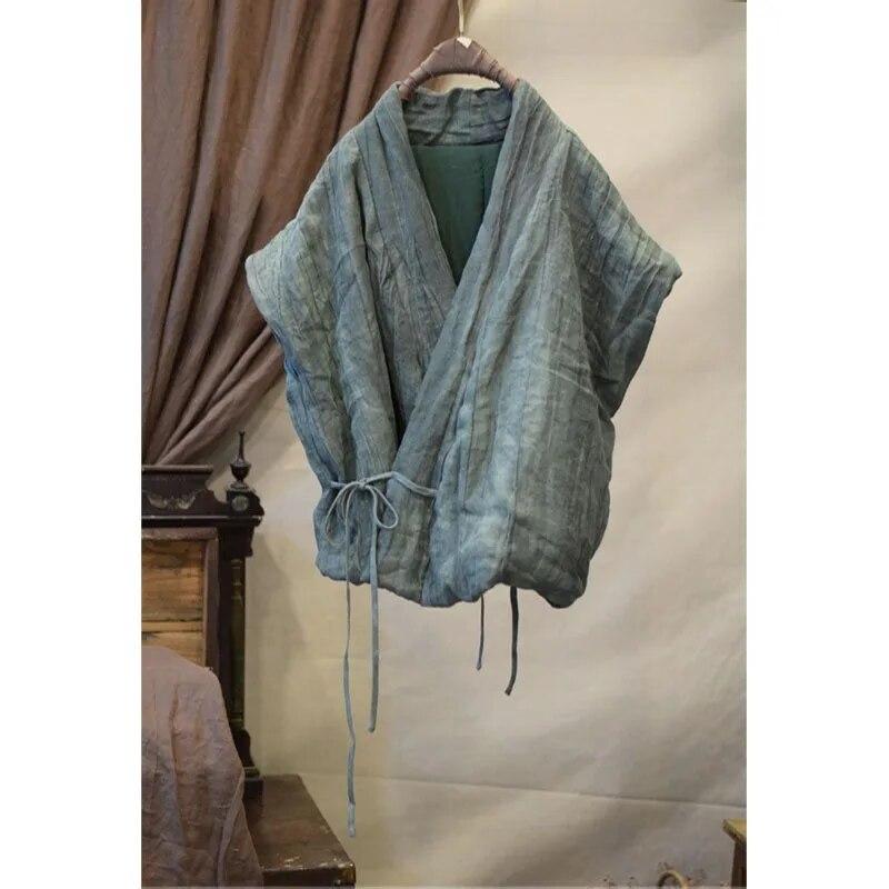 Johnature Herbst Frau Leinen Unregelmäßige Vintage Stil Weste Einfarbig Chinesischen Stil Casual Baumwolle Kleidung