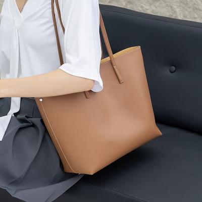 New Autumn and Winter Commuting Bag Large Capacity Tote Bag High-end Cowhide Women's Bag Shoulder Bag Women