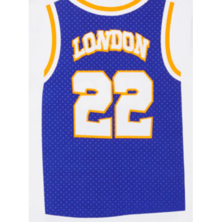 Palace SS22 Basketball Vest Print Crew Neck Short Sleeve T-Shirt Unisex Tops White PSSTS440