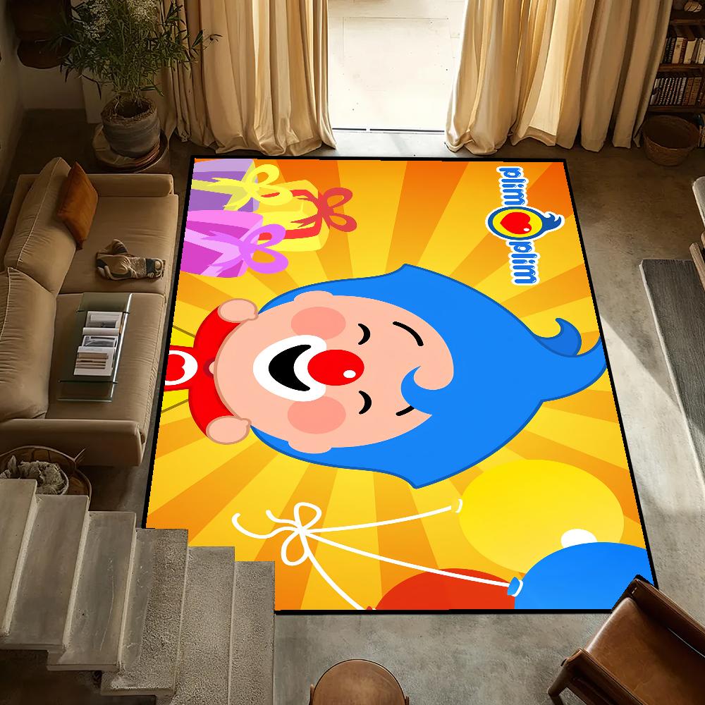 Cute Small Carpet Anti-Slip Kitchen Cartoon Plim Bedroom Handmade Tufted p-Plim Rug Baby Carpet Living Room Entrance Decoration