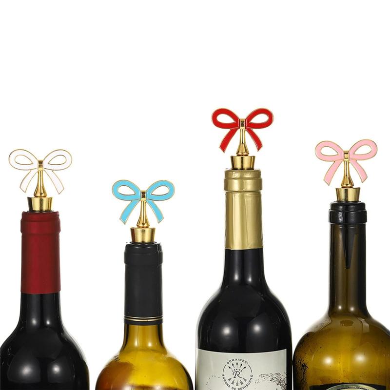 

A25F-4-Piece Wine Stopper Set, Reusable Vacuum Bottle Corks With Silicone Seal For Holiday Party, Women, Gift, Christmas Gold золотой