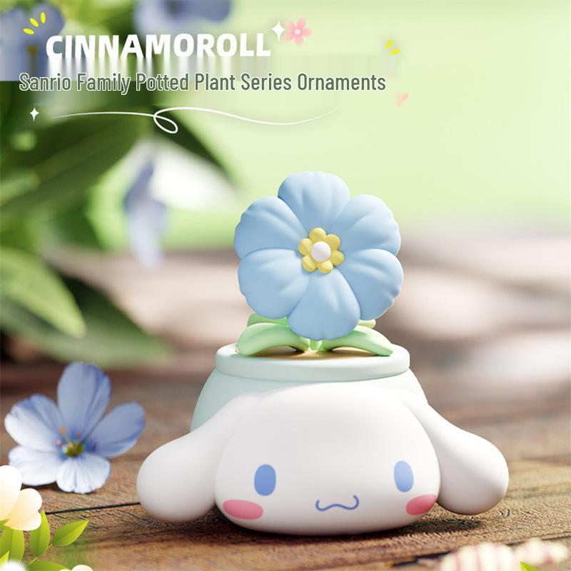 Genuine Sanrio Cinnamoroll, My Melody & Kuromi Figure Blind Box - Trendy Cartoon Ornament & Decor.
