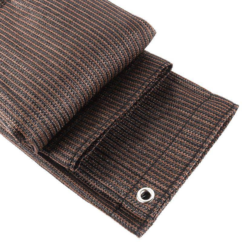 Thicken 180GSM Anti-UV HDPE Coffee Brown Sunshade Net Garden Plant Cover Sun Shade Sails Balcony Terrace Safety Privacy Screen