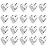 20 Cute Heart-shaped Decorative Magnets, Golden and Silvery Refrigerator Magnets, Small Home Kitchen Magnet Set for Decorating Office Whiteboards
