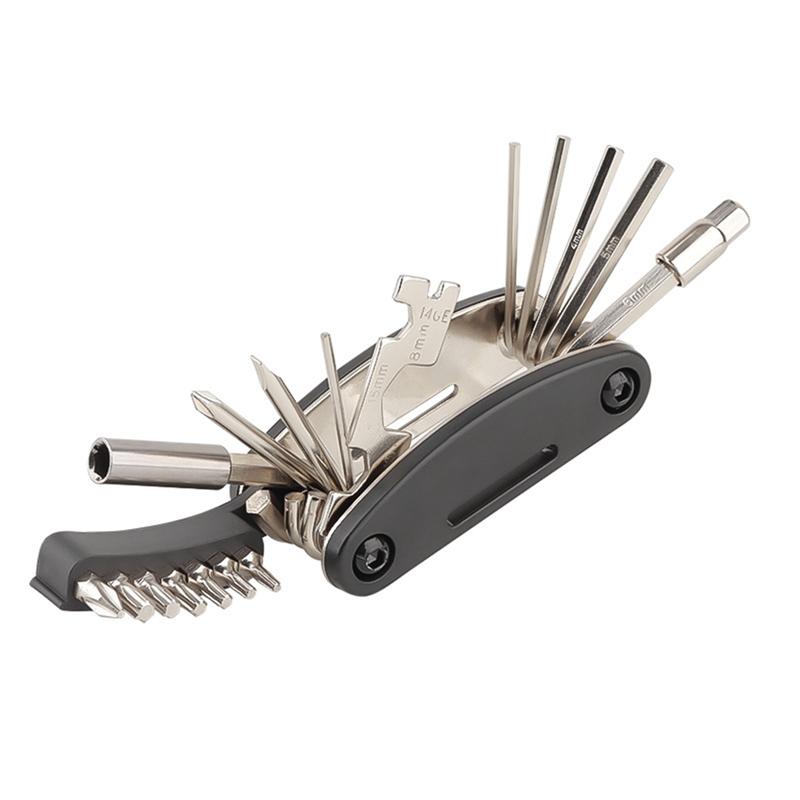 

Bike Repair Tool Kits 21 in 1 Bicycle Multitool with Bike Tire Levers Hex Spoke Wrench Folding Metric Repair Tool Set