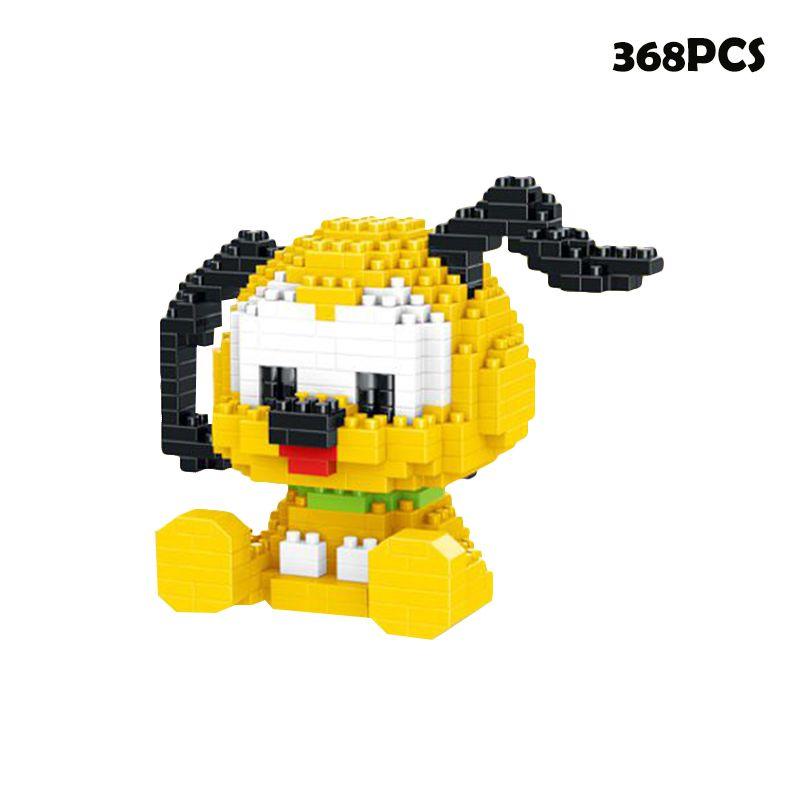 Disney Mickey Minnie Goofy Cartoon Building Blocks For Kids' Intelligence Development