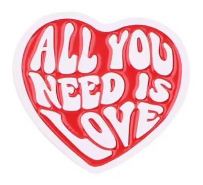 All You Need Is Love Pin Badge Size (approx.) 3cm X 2.8cm [Used]