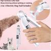 2 In 1 Electric Pet Nail Trimmer with LED Lights Pet Nail Grinder Dog Nail Trimmer and Grinder for Small Medium Large Dogs/Cats