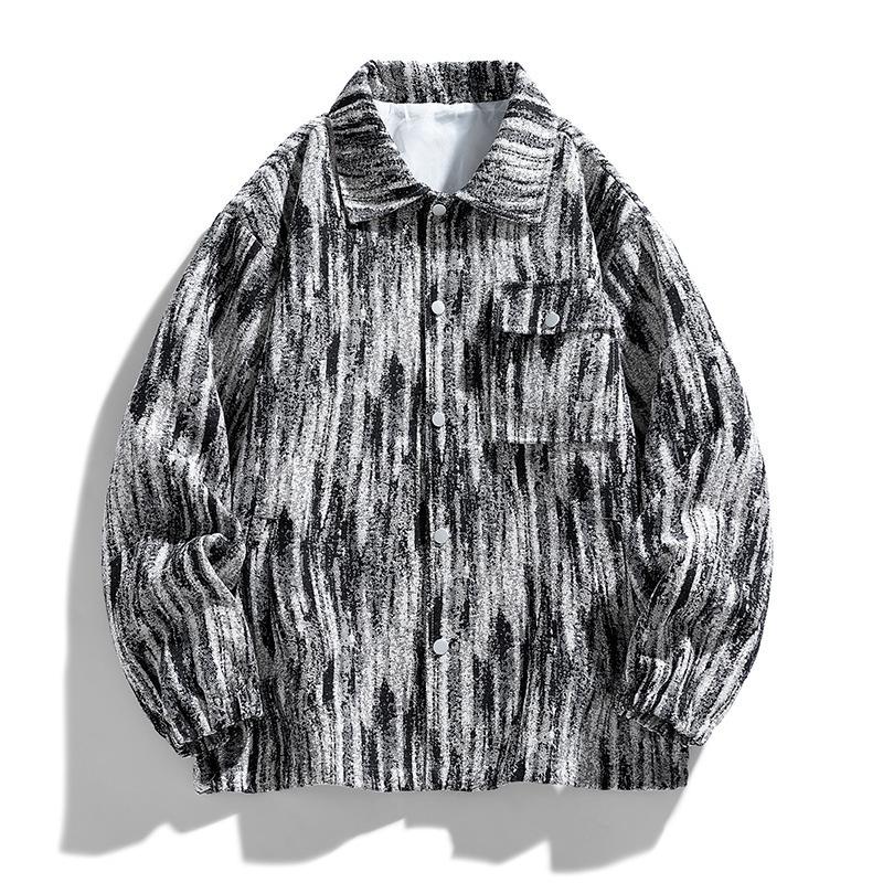 Xiaoxiangfeng Jacket Male High-end Sense European and American High Street Spring and Autumn Jacket Trendy Ruffian Handsome