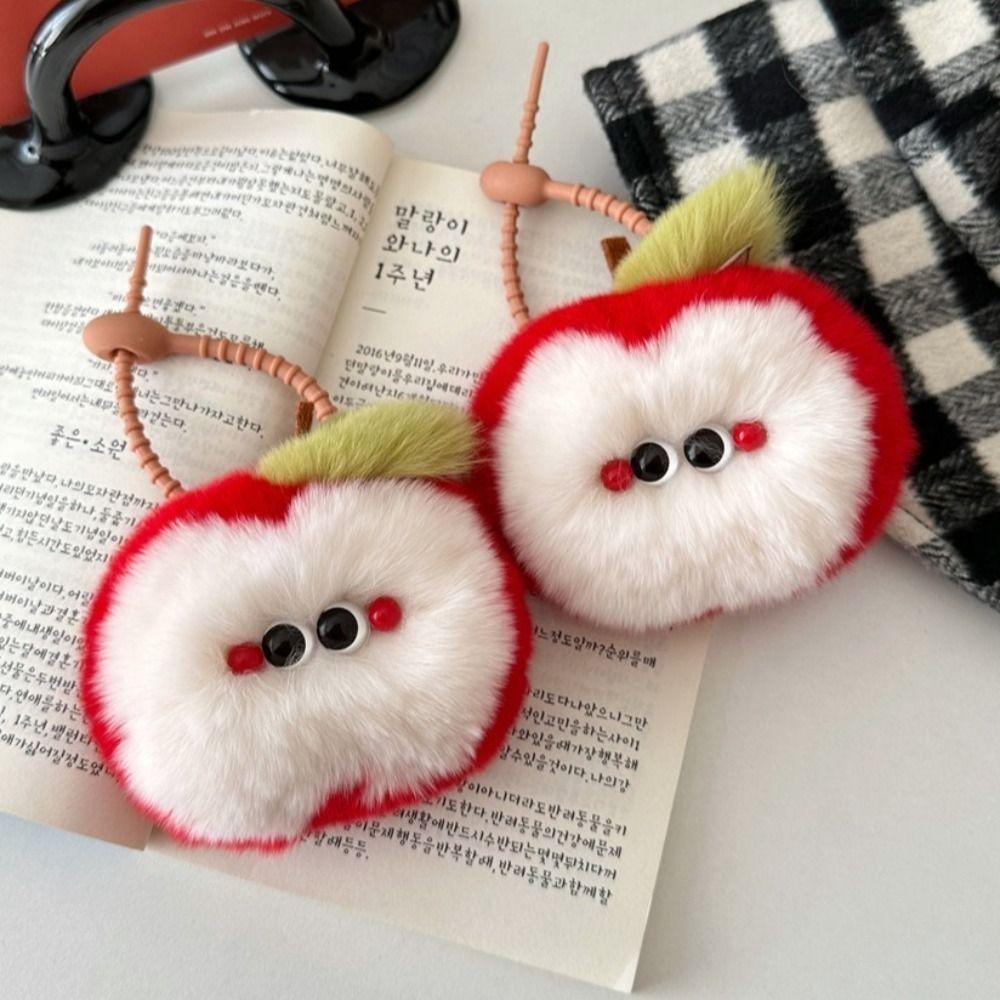 

Cute Car Keychain Big Eyes Plush Pendant Trendy Plush Keychain Gift Style 1