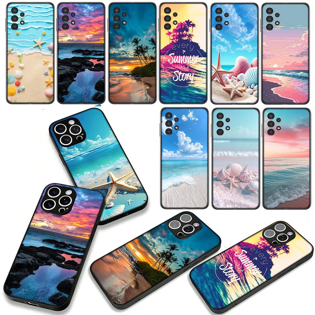 for Xiaomi Redmi 15 A5 9A 9T 10A 10C 9C NFC 15C Note 11 9 10 Pro Plus 8T Phone Cover Case Mountain Sea Beach Travel Casing
