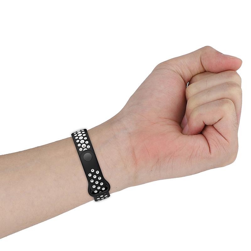 For Huami Amazfit Band 7 Dual Color Silicone Smartwatch Band Replacement Wrist Strap