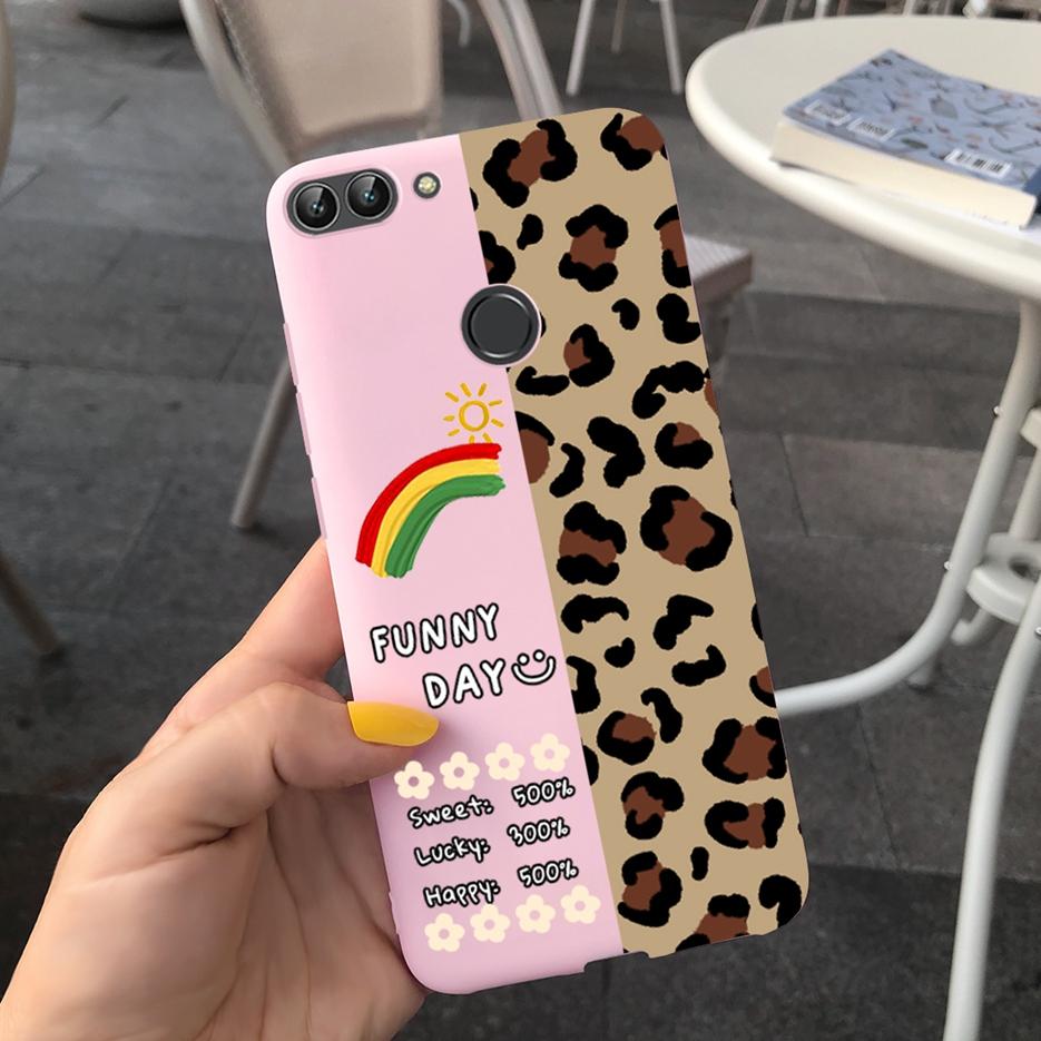 Para Capa Huawei P Smart FIG-LX1 FIG-LA1 Nova Arte Pintada Coque Capa de Silicone Macio Para Huawei P Smart PSmart 2018 Capa Traseira